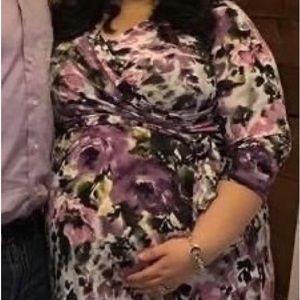 Pink Blush Maternity Maxi Dress | Size 3x